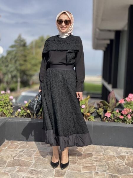 Misswhence Dantelli Etek Bluz Takım 38219