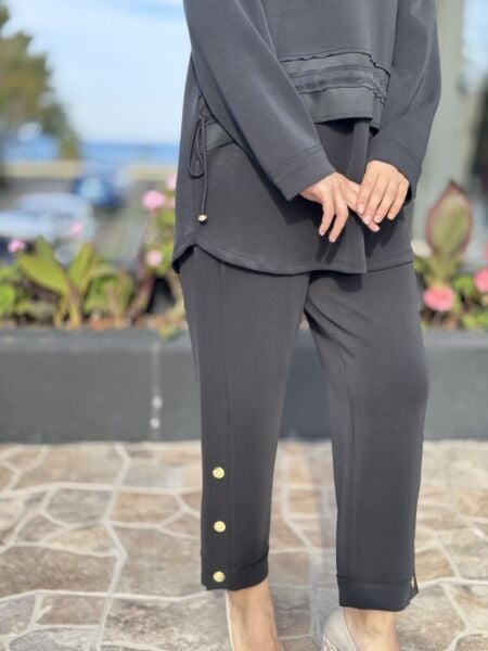 Ghisa Beli Köprü ve Bağcık Detaylı Tunik Pantolon Takım G4122