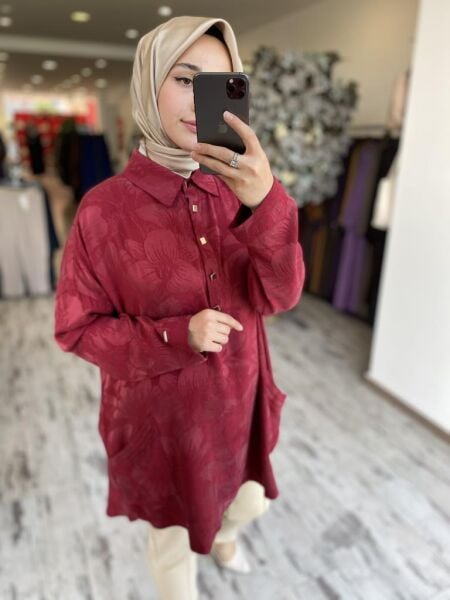 İnvee Çiçek Desenli Tunik 7109