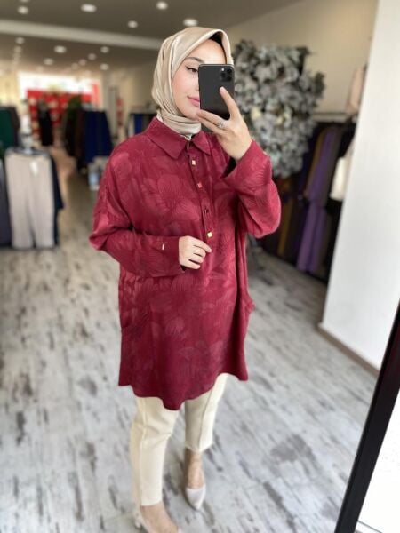 İnvee Çiçek Desenli Tunik 7109