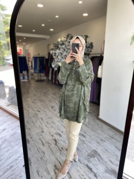 İnvee Çiçek Desenli Tunik 7109