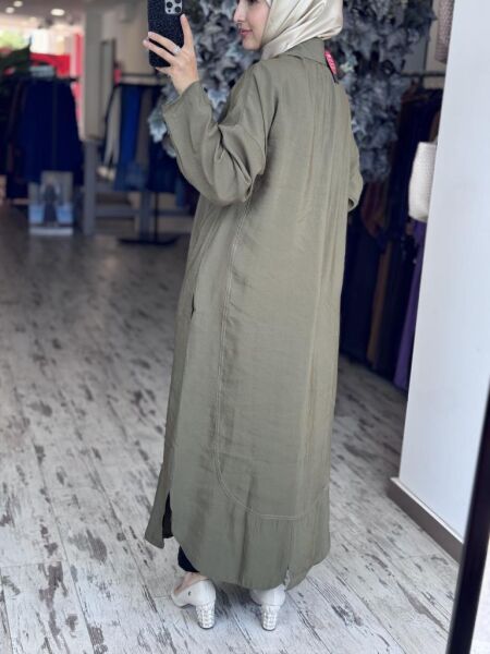 İnvee Tencel Gömlek Elbise 7010 2