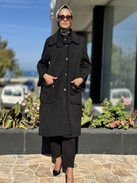 Misswhence Çıtçıtlı Triko Kap 36416