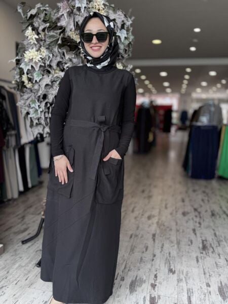 Misswhence Cep Detaylı Basic Elbise 37814