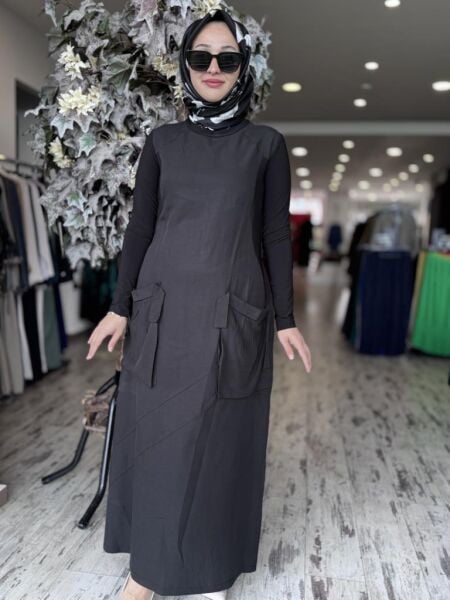 Misswhence Cep Detaylı Basic Elbise 37814