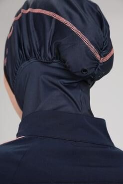 Haşema Esila H-Per Serisi 6 Parça Jileli Lacivert Tam Tesettür Mayo Takımı HSM3125 LACİVERT - XL