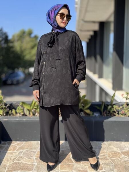 Ghisa Jakarlı Gömlek Pantolon Takım G4126