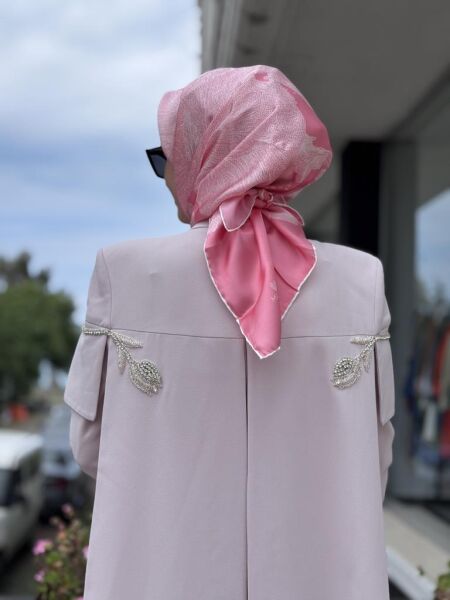 SENNA Vera Tesettür Abiye Dress SD2530012 PUDRA - 38