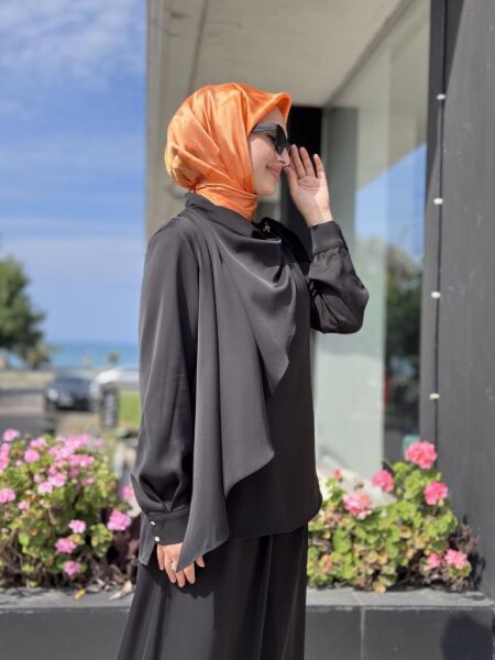 SENNA Lenora Gömlek Pantolon Takım SD2520016 SİYAH - 40