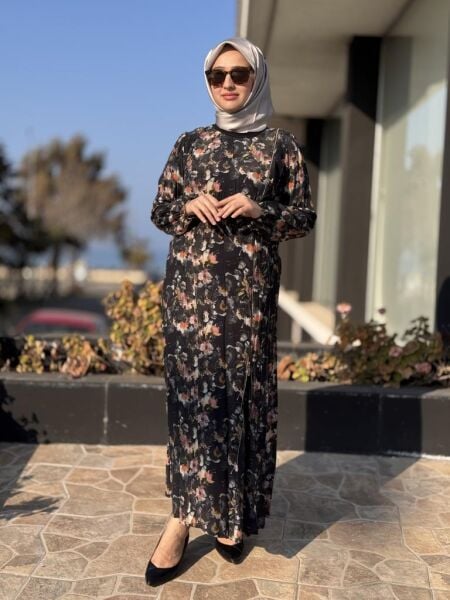 Misswhence Fermuarlı Cupra İpek Elbise 37830