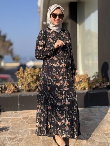 Misswhence Fermuarlı Cupra İpek Elbise 37830