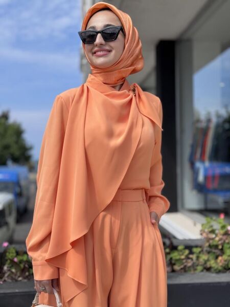 SENNA Lenora Gömlek Pantolon Takım SD2520016 SOMON - 40