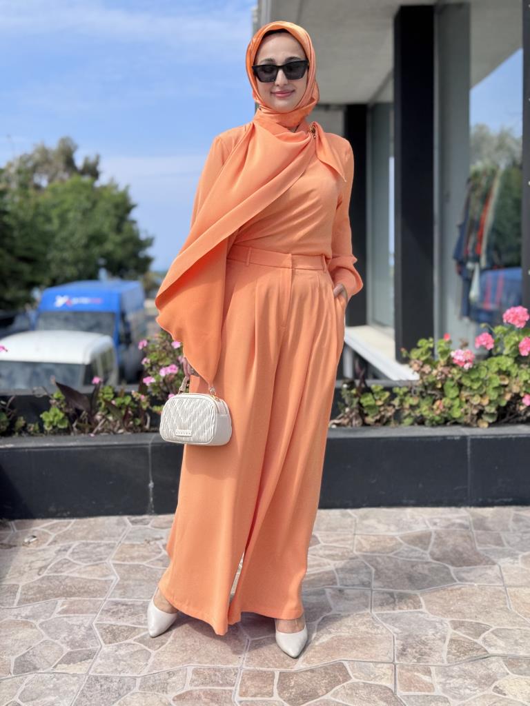 SENNA Lenora Gömlek Pantolon Takım SD2520016 SOMON - 40