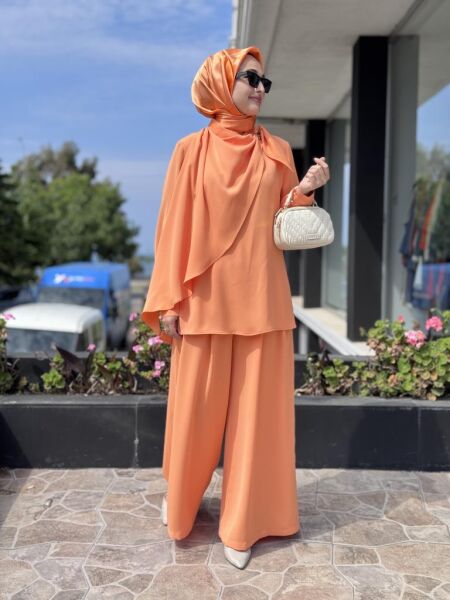 SENNA Lenora Gömlek Pantolon Takım SD2520016 SOMON - 40