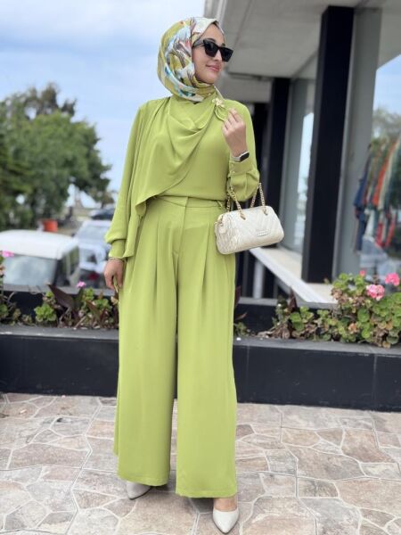 SENNA Lenora Gömlek Pantolon Takım SD2520016 MİMOZA - 40