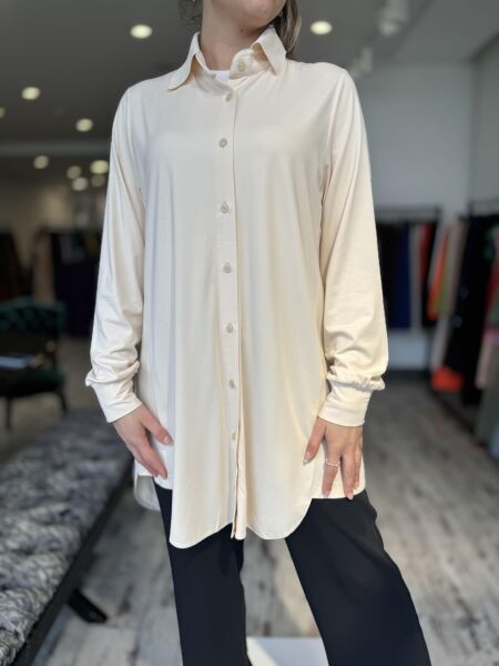 İnvee Modal Penye Gömlek 6926 BEJ - 2