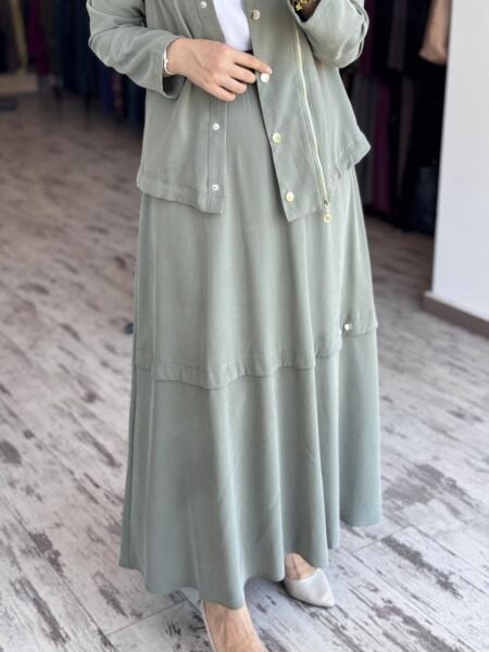 Almarwah Modal Ceket Etek Takım 202805