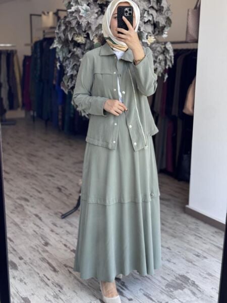 Almarwah Modal Ceket Etek Takım 202805