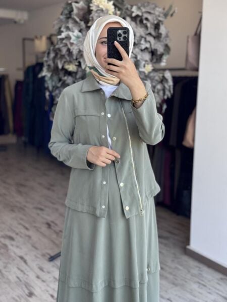 Almarwah Modal Ceket Etek Takım 202805