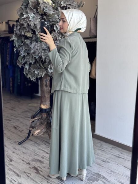 Almarwah Modal Ceket Etek Takım 202805