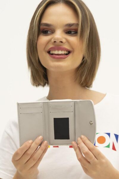 Benetton Cüzdan BNT1299 BEYAZ - A.GRİ