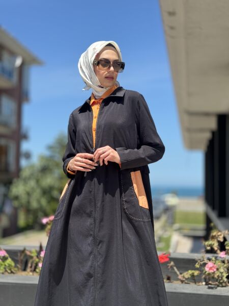 Almarwah Fermuarlı Tencel Kap 404834