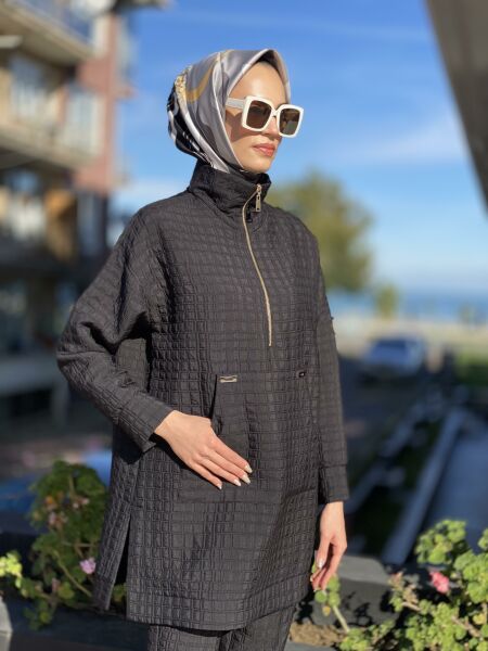 Qupra Kapitone Tunik Pantolon Takım QAV52034