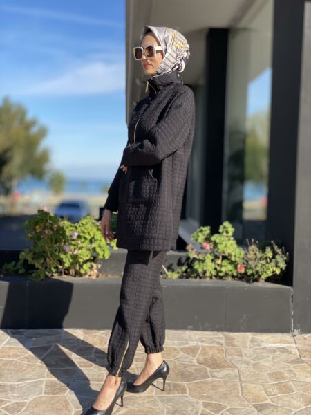 Qupra Kapitone Tunik Pantolon Takım QAV52034