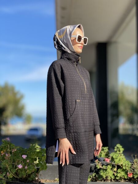 Qupra Kapitone Tunik Pantolon Takım QAV52034