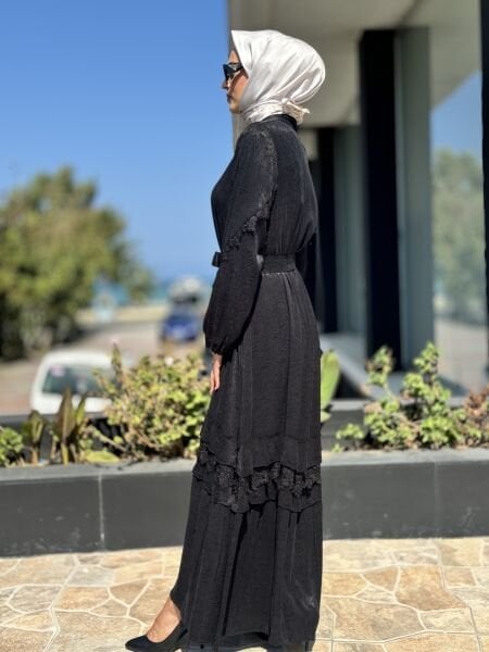 Misswhence Güpürlü İpek Pardesü 36528