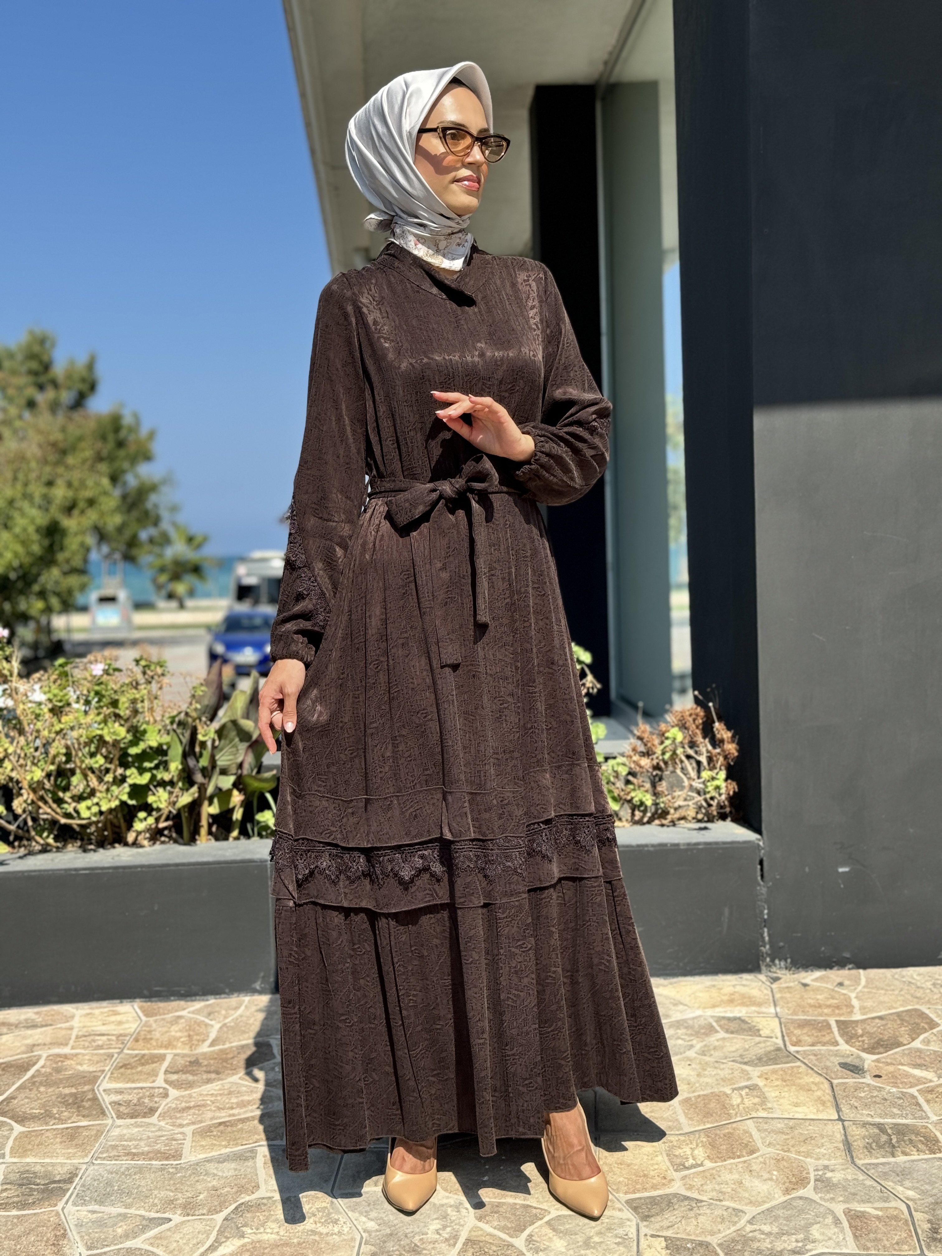 Misswhence Güpürlü İpek Pardesü 36528