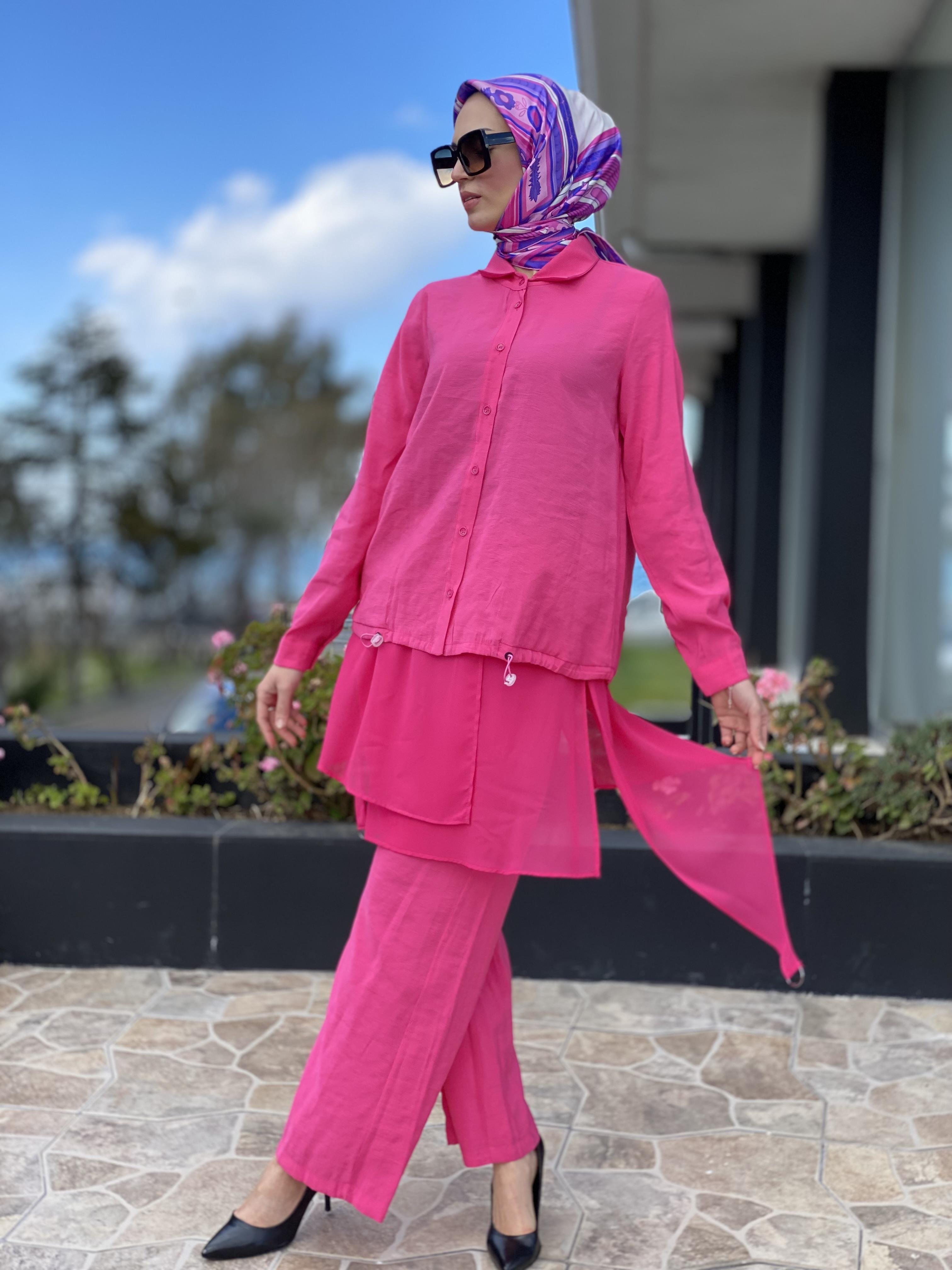 Almarwah Gömlek Pantolon Etekli Takım 202557