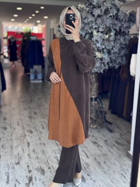 Misswhence Parça Detaylı Çıtçıtlı Cupra İpek Gömlek/Kap 37315