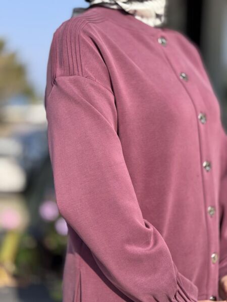 Tığ Triko Nervür Detaylı Etekli Takım TKM5029