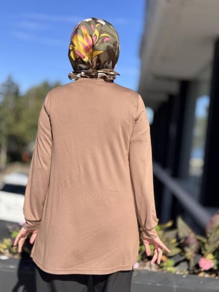 Almarwah Yırtmaç Detaylı Basic Tunik 102230