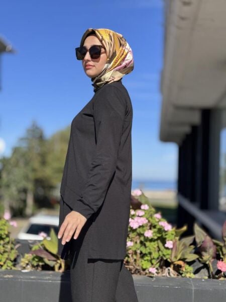 Almarwah Yırtmaç Detaylı Basic Tunik 102230