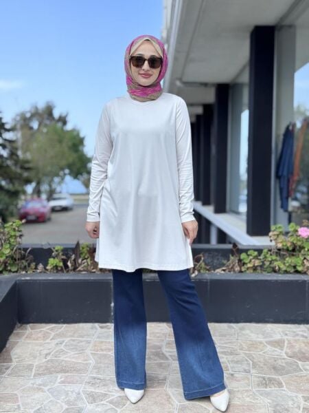 Misswhence Uzun Kollu Modal Tunik 37029