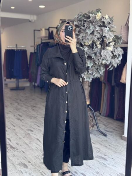 Tığ Triko Sırt Nakış ve Boncuk Detaylı Kap KAP3082