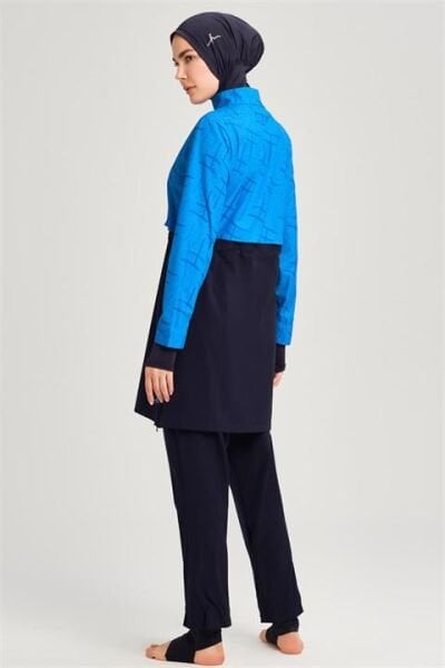 Haşema Esila Serisi Monogram Laci Tam Tesettür Tek Mayo Üstü HSM2934