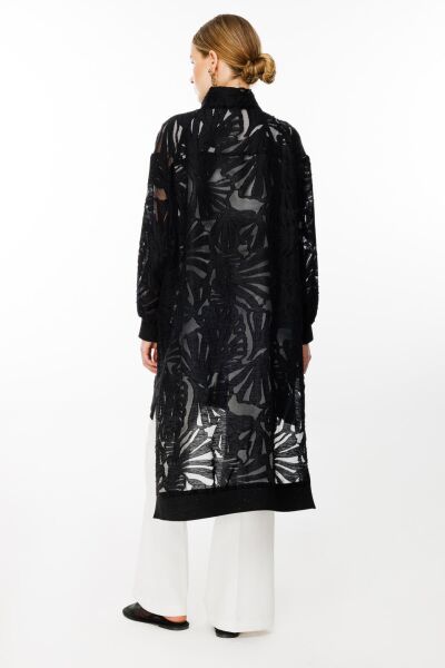 Ghisa Fermuarlı Desenli Kap G2646 SİYAH - 1