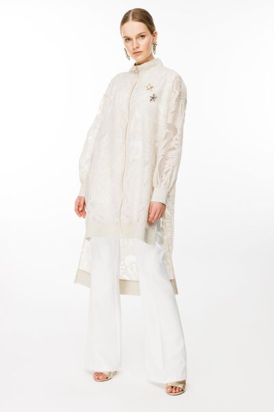 Ghisa Fermuarlı Desenli Kap G2646 TAŞ - 1