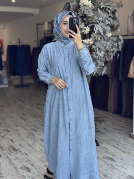 Tığ Triko Bomber Yakalı Cep Detaylı Kap KAP3097