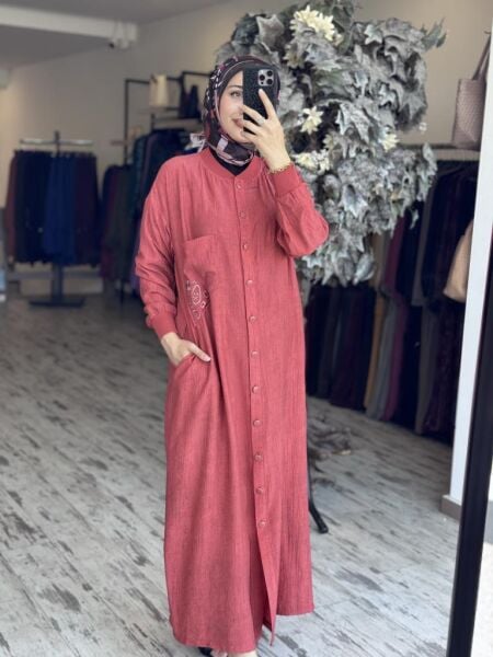 Tığ Triko Bomber Yakalı Cep Detaylı Kap KAP3097