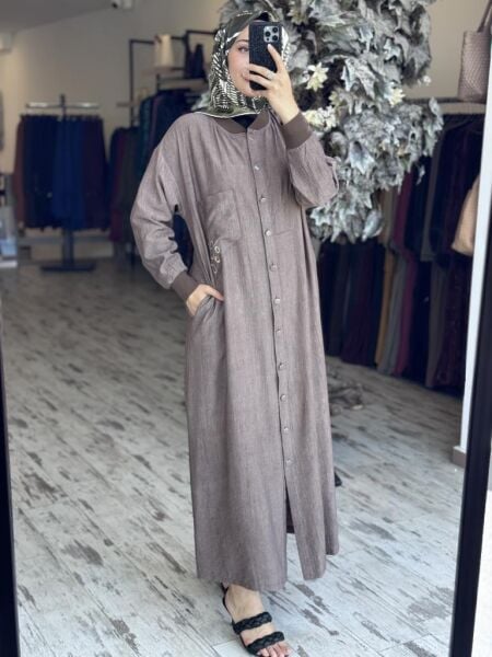 Tığ Triko Bomber Yakalı Cep Detaylı Kap KAP3097