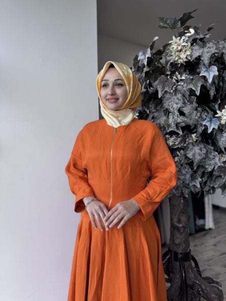 Vuu Fermuarlı Kloş Elbise 25SSV4003