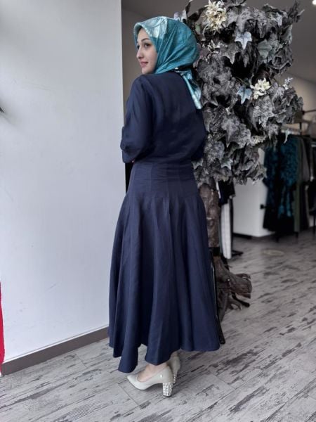 Vuu Fermuarlı Kloş Elbise 25SSV4003