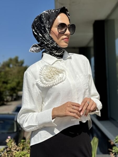 Almarwah Tencel Kısa Gömlek 101967