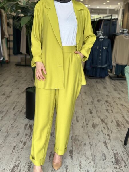 Kahma İki Düğmeli Tencel Viscon Ceket