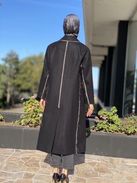 Misswhence Kaşmir Siyah Pardesü 34509