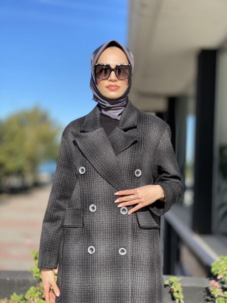 Misswhence Kaşmir Siyah Pardesü 34509